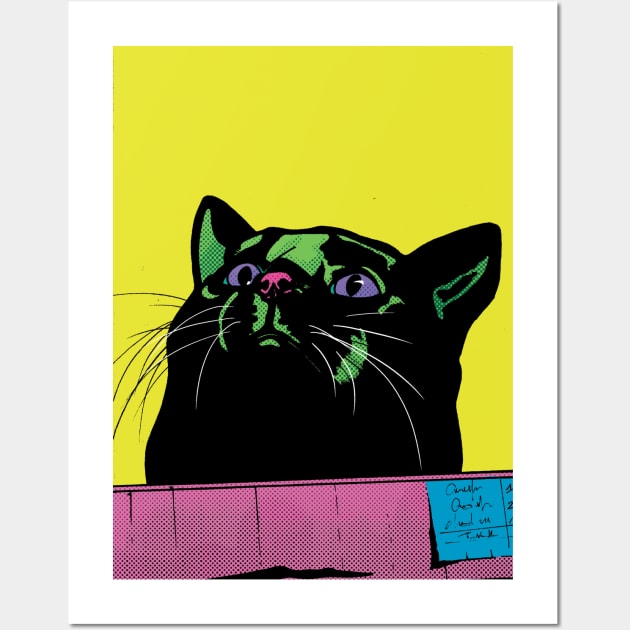 Fat Cat in a Box Wall Art by ElenaCasiglio